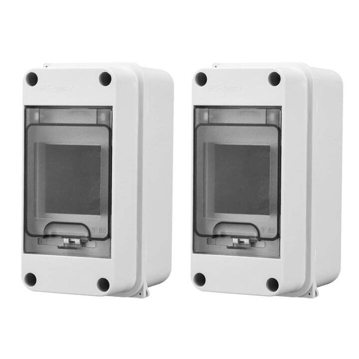 Distribution Protection Box, Waterproof Transparent Cover 3 DIN Rail