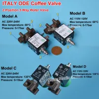 AC110V/ AC 230V Italy ODE 1/8"  2-position 3-way Port Brass Electric Solenoid Valve Coffee Machine Steam Control Water Valve Valves