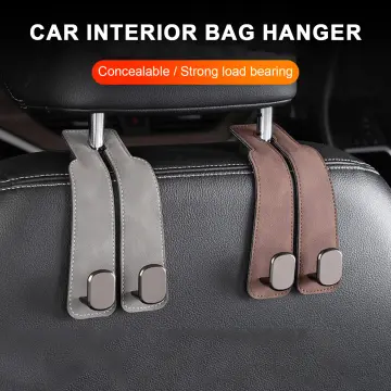 Car Hooks For Purses Bags, Cute Car Seat Headrest Hooks For Car Purse  Holder Hanger Hook, Universal Car Bag Hooks Purse Hook  Forwhite,pink(2sets)