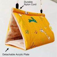 Autumn and Winter Cotton Thickened Winter Bird Nest Large Cartoon Parrot Sleeping Triple-Cornered Nest Hammock