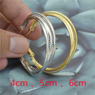 【YP】 Hoop Earrings for Big Gold Plating Round Fashion Jewelry Wholesale Hot Accessories Ladies