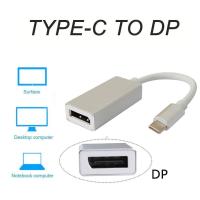 Silver USB 3.1 Type-C to DisplayPort DP 4K HD HDTV Adapter Cable Converter