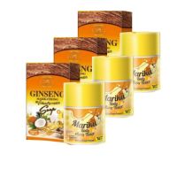 สบู่โสมมริกาทอง Ginseng Soap 100 กรัม + โทนเนอร์ลูกโสม มริกาทอง 50 มล . (3 เซต )