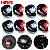 ✻ 1-4Pairs LED Bicycle Front Rear Light Set 3 Modes Headlamp Waterproof MTB Mountain Road Bike Cycling Headlight Tail Warning Lamp