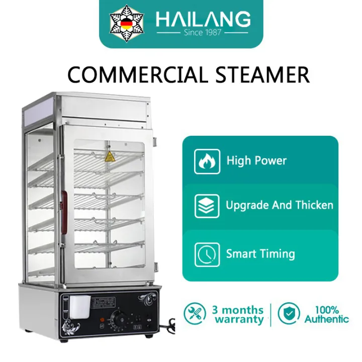 HAILANG Electric Steam steamer Glass stramer electric Siomai steamer Steamer for siomai