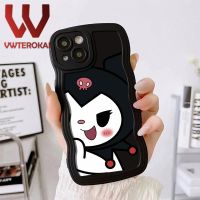 เคส3D นิ่มลายการ์ตูนน่ารัก Kuromi Melody เคสโทรศัพท์หยักสำหรับ OPPO Reno 5 Pro Reno 6Z 7Z Reno 2F 2Z Realme C1 C53 NFC C51ป้องกันกล้องหลังซิลิโคนนิ่ม