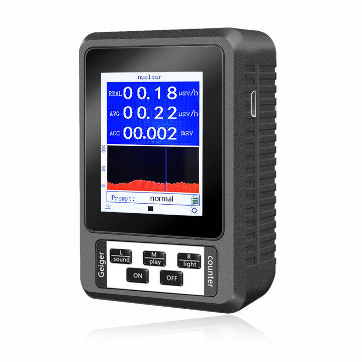 XR1 Portable Handheld Geiger Counter 2.8inch TFT Color Display