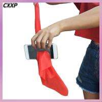 CXXP 6Pcs ผ้าไหมสีขาว ผ้าไหมผ่านอุปกรณ์ประกอบฉากมายากลโทรศัพท์ ตลกๆ สีแดงเเดง ผ้าพันคอประสิทธิภาพระยะใกล้ ของใหม่ ประสิทธิภาพการทำงานในระยะใกล้ โทรศัพท์สนุกมายากล อุปกรณ์ประกอบฉากปาร์ตี้