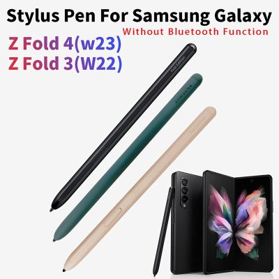 ปากกาสไตลัสแบบพับได้ดั้งเดิม4นิ้วปากกาสำหรับเปลี่ยนหน้าจอเก็บประจุดินสอสัมผัสสำหรับ Galaxy Z Fold 3 4 W22 W23ไม่มี J76บลูทูธ