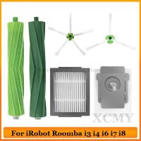 【lz】☍  Peças de aspirador para iRobot Roomba filtro Hepa escova lateral principal saco de pó acessórios de alta qualidade i3 i4 i6 i7 i8 E5 E6 E7 J7