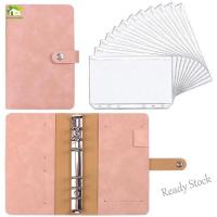 【Ready Stock】 ❄ C13 Budget Planner 2022 Cash Envelope Savings Money 6 Holes Binder for Financial Management A6 Loose-leaf Refill Pink Series