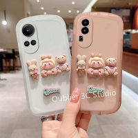 เคส OPPO Reno10 10 Pro+ A78 NFC Plus 4G 5G เคสโทรศัพท์ ดีไซน์ใหม่น่ารักโปร่งใสสีสุดฮอตเคสนิ่มสำหรับเด็กผู้หญิงตุ๊กตากระต่ายข้อเสนอพิเศษ Case 2023