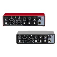 Sound Card Studio Record Professional USB Audio Interface Sound Equipment 48V Phantom for Recording