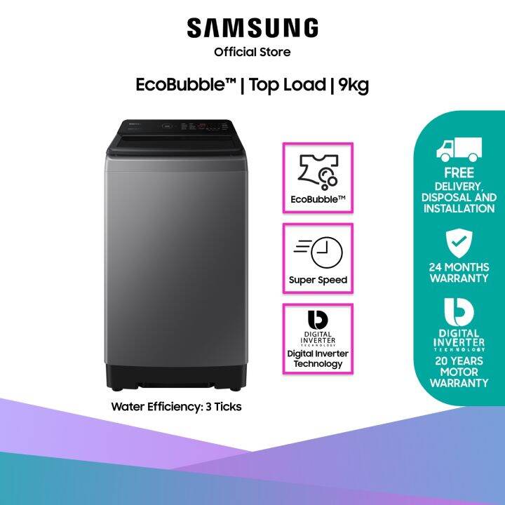 9kg top load samsung washing machine