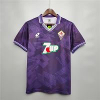 Most Popular 2021-22 92-93 Fiorentina Home Away Retro Soccer Jersey Football