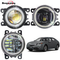 2 X Car Front Bumper Fog Light LED Halo Ring Angel Eye DRL Daytime Running Lamp 12V For Acura TL 2012 2013 2014