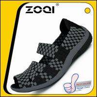 ZOQI Summer Casual Shoes Woman Slip-On Platform Flats Female Breathable  Shoes