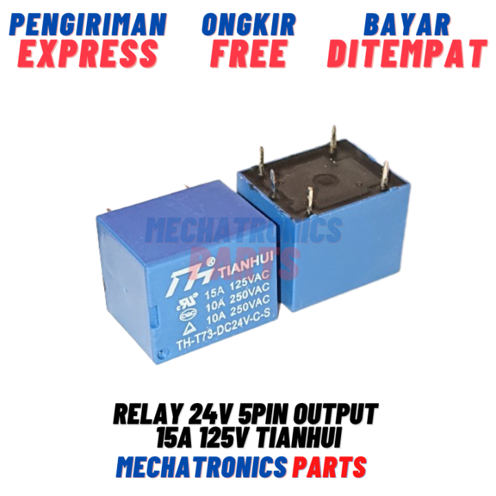 Relay 24V 5Pin Output 15A 125V TIANHUI 5 Kaki Pin Lazada Indonesia