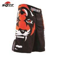 SOTF Tiger Muay Thaifighting Sanda Ropa Boxeo กางเกงขาสั้นลาย Bermuda MMA กางเกงขาสั้นมวยมวยMMA มวยปล้ำสั้น Mma