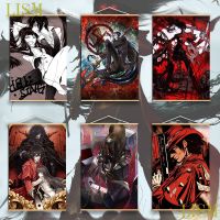 1ชิ้น Hellsing Alucard อะนิเมะโปสเตอร์-มังงะภาพที่มีไม้เนื้อแข็งแขวนเลื่อนผ้าใบจิตรกรรม-บ้านยอดนิยมผนังศิลปะสำหรับแฟนๆอะนิเมะ