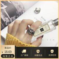 Chrome Hearts1◙ Japan and South Korea retro cross carved S925 sterling silver men and women couple open ring trend