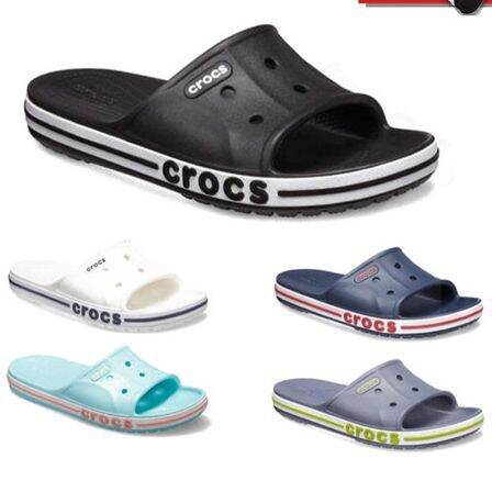 รองเท้า-crocs-bayaband-slide-hold-12-jibbitz-slot-รองเท้าแตะสวม-ของผู้หญิง-amp-ผู้ชาย-สินค้าพร้อมจัดส่งจากไทย