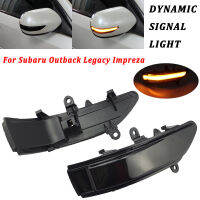 2X LED แบบไดนามิกไฟเลี้ยวสำหรับ Subaru Forester Tribeca ด้านข้างกระจก Blinker สำหรับ Subaru Outback Legacy 2008-2011