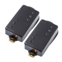 Laquitalo สองบรรทัด6หลุม Humbucker Pickup กีต้าร์ไฟฟ้าสำหรับกีต้าร์ LP สีดำ