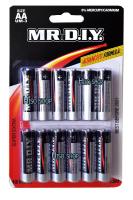 ถ่านไฟฉาย MR.DIY Super Extra Battery AA แพคละ 12 ก้อน  คุณภาพดี