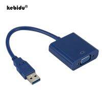 [LUNA electronic accessories] Kebidu USB3.0วิดีโอกราฟิกการ์ดแสดงผลอะแดปเตอร์สายเคเบิลภายนอกสำหรับ WIN7 WIN8 WIN10 1080P /Usb 3.0ถึง VGA Connector