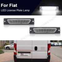 2x White LED License Plate Light Fits For Fiat Ducato BoxBus For Peugeot Boxer BoxBus For Citroen Jumper BoxBus 1994-2002