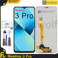 Beyondwolf Origina หน้าจอ LCD 6.3นิ้วสำหรับ Realme 3 Pro สัมผัสหน้าจอ LCD หน้าจอดิจิตอลแทนการประกอบสำหรับ Realme 3 Pro หน้าจอ RMX1851