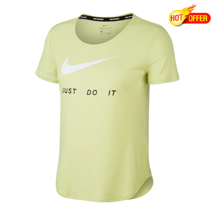 ฉลองเปิดร้านใหม่ ลดกระหน่ำ50% เสื้อวิ่งNikeของแท้!!รุ่นWomens Short-Sleeve Running Top (CJ1970-367)