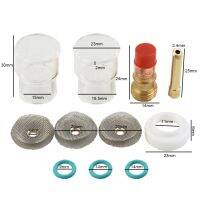 TIG Torch Set Welding Torch Set #12 18 26 3/32 Gas Lens Collet Kit For WP-17 Cup 2.4mm TIG Torch Glasses Collet Body Kit