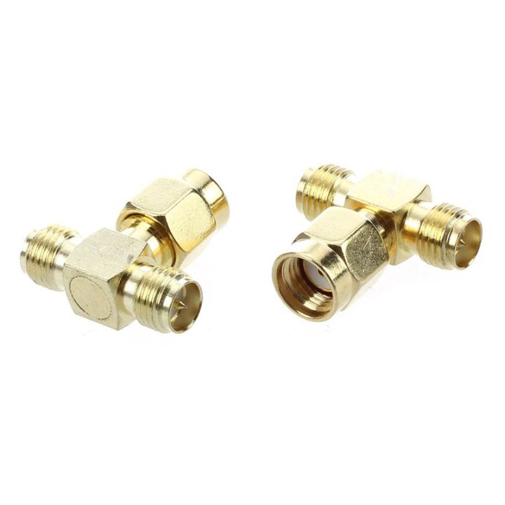 2-pcs-rp-sma-male-to-two-rp-sma-female-triple-t-rf-adapter-connector-3-way-splitter