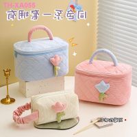 Ins senior feeling corduroy cosmetic bag cute little daughters receive a portable large capacity cosmetics package