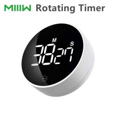 ○✒❂ Miiiw Rotating Timer Brightness Adjustable Magnetic LED Digital Display Portable Simple Kitchen Cooking Alarm Clock New