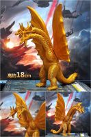 **พร้อมส่งจากไทย**ก็อตซิลล่า คิงกิโดราห์ King Ghidorah ไซร์ใหญ่ ความสูง 17 cm ขยับ หัวและขา กางปีกหุบปีกได้