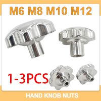 ◎✼✾ 304 Stainless Steel Hand Knob Nuts M6 M8 M10 M12 Plum Handle Rotating Clamp Threaded Bolt Insert Screw Thumb Fasten Star Nut