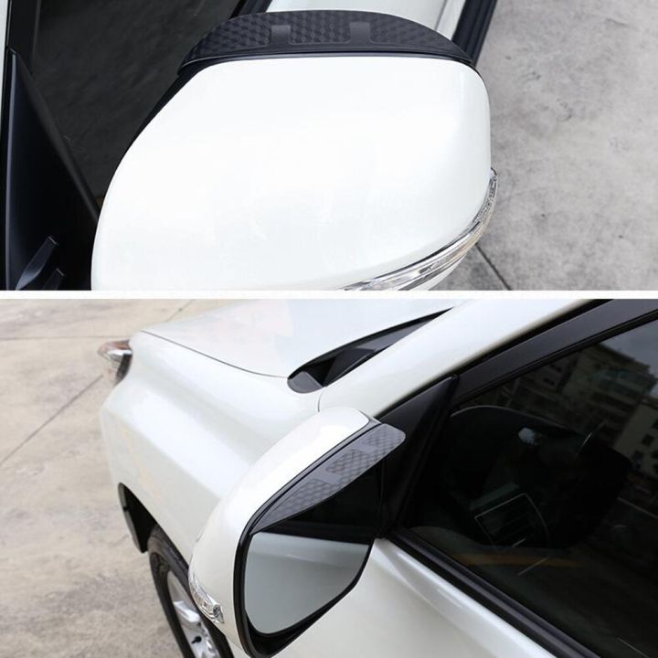 ที่บังก้านครอบกระจกมองหลังด้านข้างทำจากคาร์บอนไฟเบอร์อุปกรณ์ตกแต่งคิ้วกันฝน-กันแดดสำหรับกระจกมองข้างรถยนต์ขอบ2006-2011-lfs3883กระจกมองข้างรถยนต์