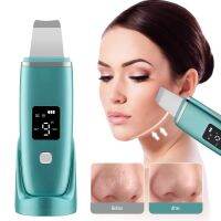 Ultrasonic Skin Scrubber With Charging Base Deep Cleansing Facial Skin Purifier Beauty Tool - Green&amp;White&amp;Purple