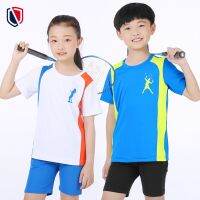 Golf Gear Childrens badminton uniforms boys and girls clothing running sportswear quick-drying short-sleeved football uniforms basketball clothing group buying