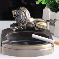 Retro Metal Ashtray Creative Dragon Shaped Removabl Ash Tray Desk Decorations Home Gadgets For Men Women Gifts