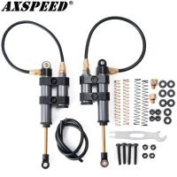 AXSPEED 2PCS Piggyback Internal Spring Shock Absorber Damper for Axial SCX10 Wraith D90 TRX4 1/10 RC Crawler Car Parts  Power Points  Switches Savers