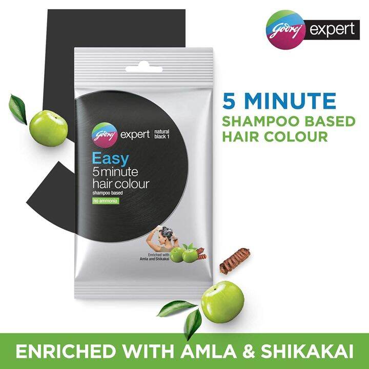Godrej Expert Shampoo Base Hair Colour - (Natural Black x 2) 20ml | Lazada Godrej Expert Shampoo Base Hair Colour - (Natural Black x 2) 20ml | Lazada