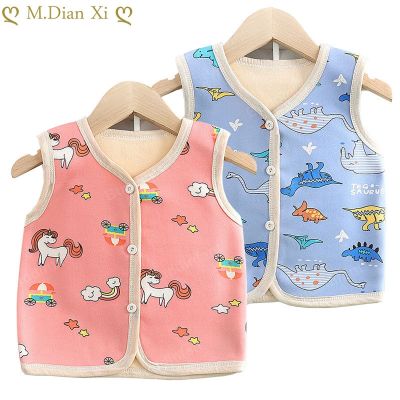 （Good baby store） Children  39;s Vest Fleece Baby Warm Coat Sleeveless Waistcoat Toddler Girl Vests Unicorn Rainbow  Tops for Kids Clothes 0 5T