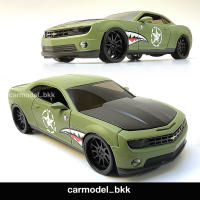 โมเดลรถเหล็ก Chevrolet Camaro “Shark” Matt Olive Green with Matt Black Hood ปี 2010 แบรนด์ JADA ขนาด 1:24 โมเดลรถเชฟวี่ คามาโร่, Racing รถแต่ง #Diecast ของเล่นเด็ก Toys... CarModelBKK