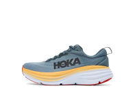 2022ใหม่เดิม HOKA หนึ่ง Bondi8สีเทาสีฟ้าสีเหลืองสีขาวดูดซับแรงกระแทกถนนผู้ชายรองเท้าและผู้หญิงรองเท้าผ้าใบ