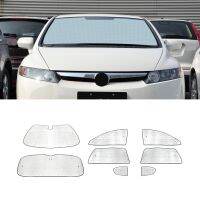 For Honda Civic 2006-2010 Auto Car Windshield Sunshade UV Shield Block Cover One Set for Front Side Window Interior Accessories Sunshades