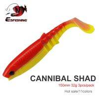 【DT】hot！ ESFISHING Fishing Soft New Cannibal 150mm 3pcs 32g Crankbait soft Bait Isca Artificial Trout Wobbler Big